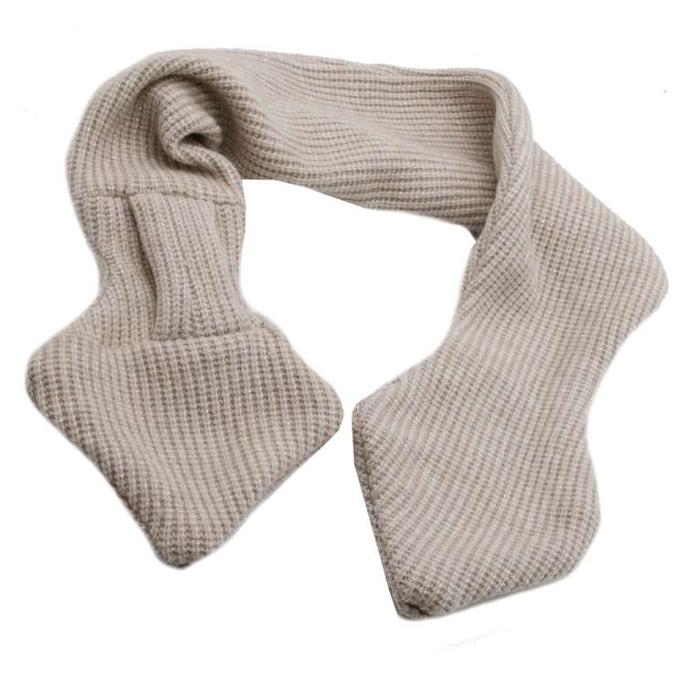 Steckschal aus Wolle in beige